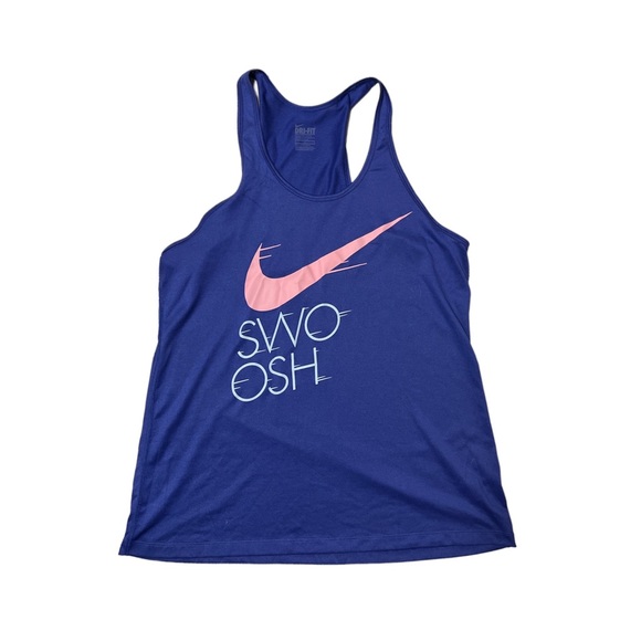 Nike Tops - NWOT never worn Nike dri-fit racer back graphic tank top. Size: L